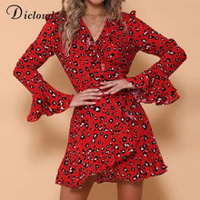 Load image into Gallery viewer, Bodycon mini dress casual wrap party vestidos de fiesta