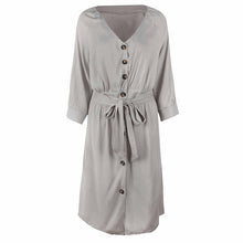 Load image into Gallery viewer, Midi vestidos off white beach party wrap dresses